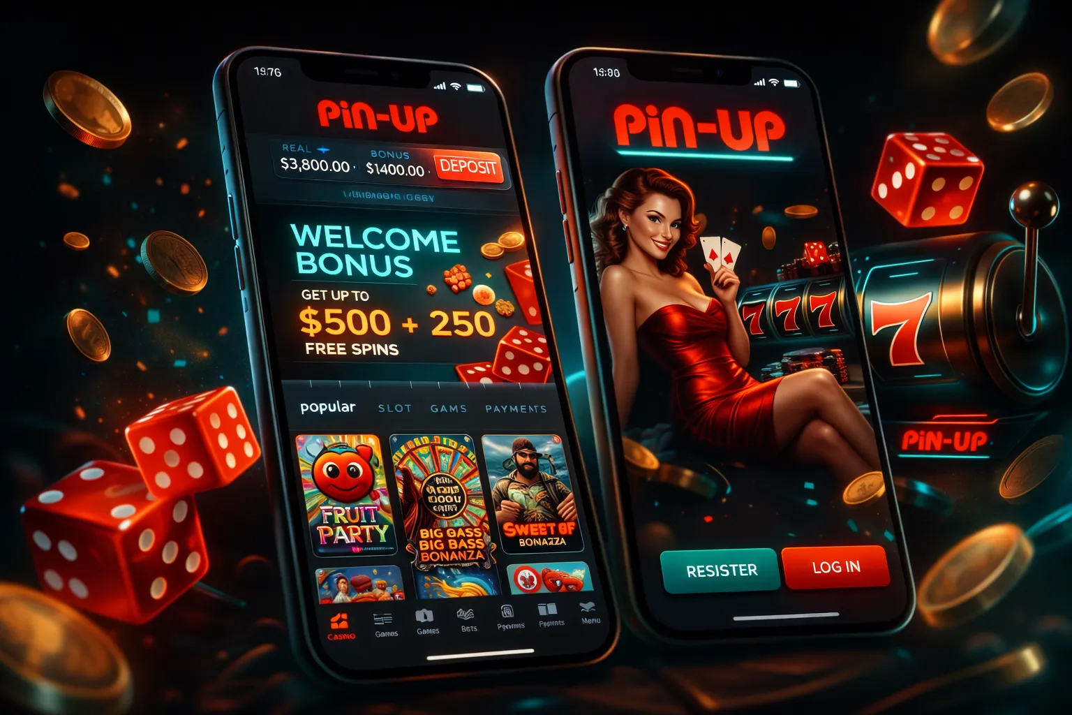 Aplicación móvil Pin Up Casino Chile con juegos y bonos