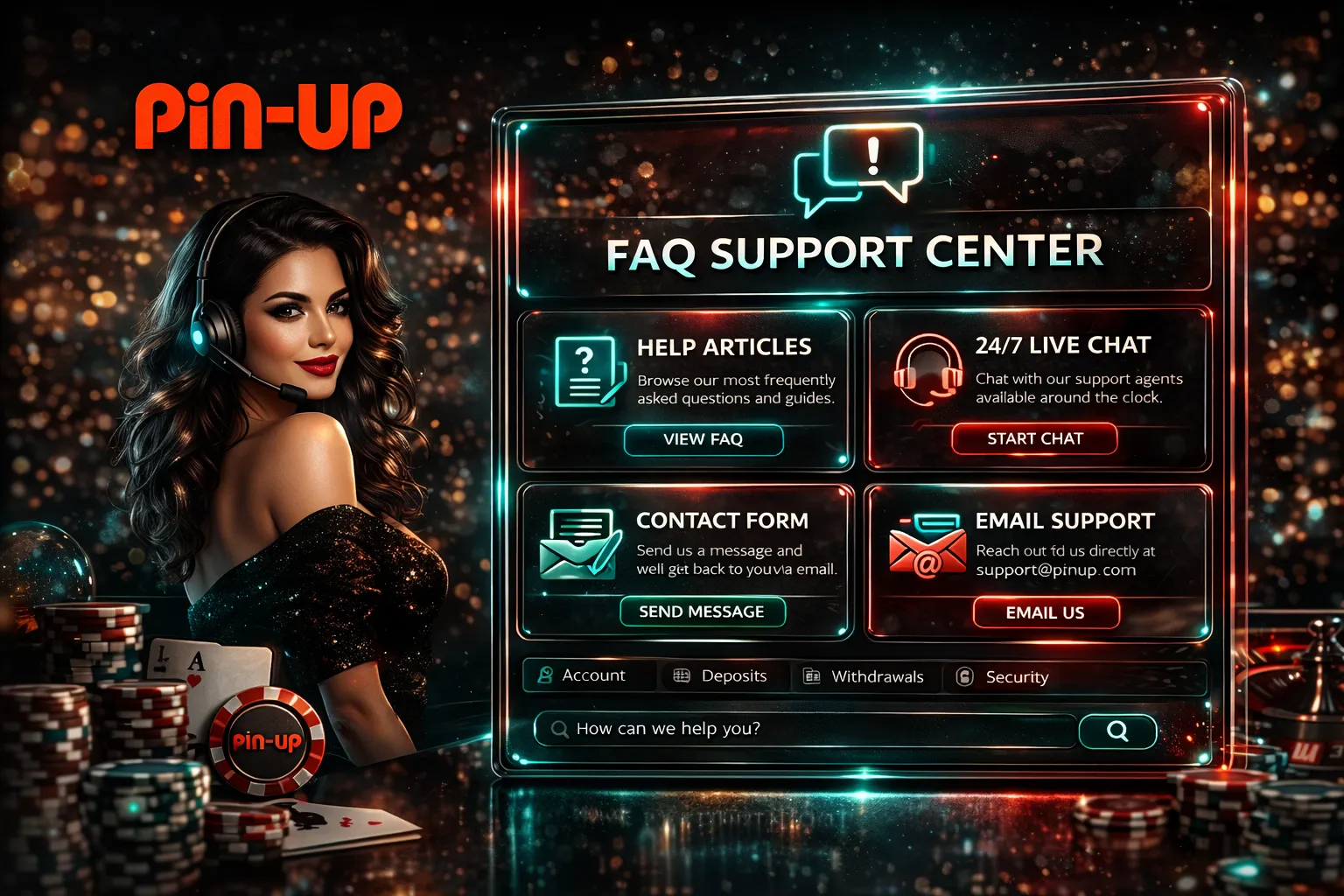 Centro de ayuda para condiciones de bonos Pin Up